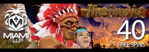 40 Free Spins For Fire Hawk Slot