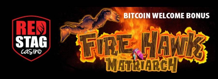 400% Hingga $800 Bonus Selamat Datang + 200 Fire Hawk Matriarch Berputar Pada Setoran Pertama Anda Dengan Bitcoin